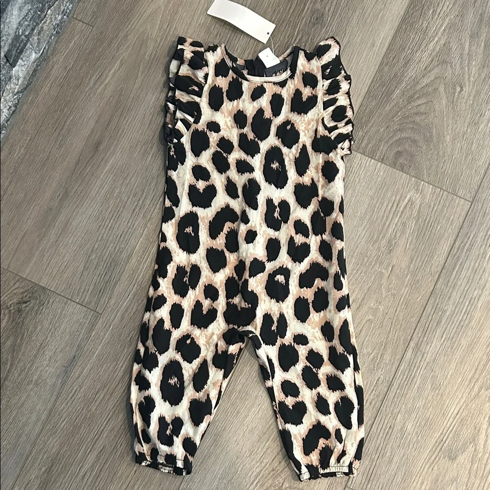 NWT SHEIN Animal Print‎ Jumpsuit Size 9-12 months
